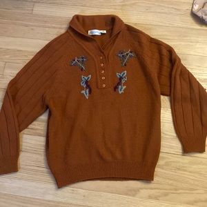 Womens burnt orange sweater size M
